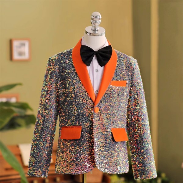 Boys online orange blazer
